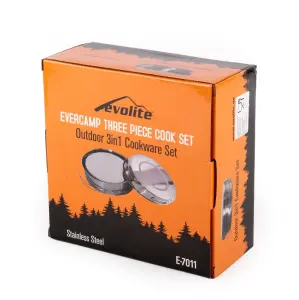 Evolite Evercamp 1-2 Kişilik Çelik Tencere Kamp Seti