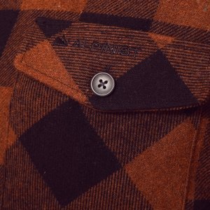 Alpinist Vejan Erkek Ekose Outdoor Gömlek Tarçın