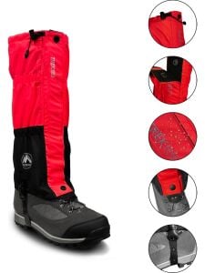 Mudemu Trekking Power Yürüyüş Tozluğu - Kırmızı