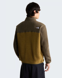 TNF Erkek Yumiori Tam Boy Fermuarlı Polar Mont Caraway Seed-New Taupe Green