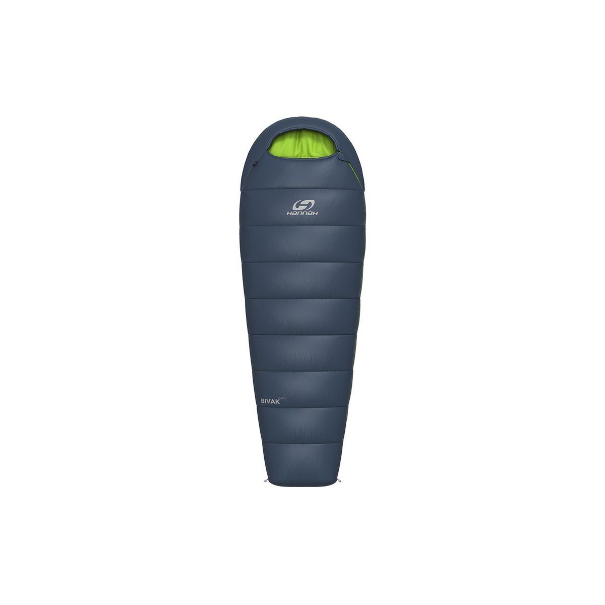 Hannah Bivak 240 Uyku Tulumu - Sağ Midnight Navy/Lime Green