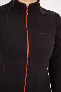 Alpinist Alpha Tam Fermuarlı Kadın Polar Siyah