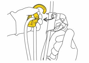 PETZL ROLLCLIP Z Makaralı Karabina Kilitsiz Kapı
