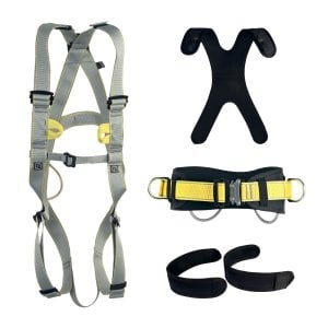 Basic + Padding + Pole II Full Body Harness Endüstriyel Grey