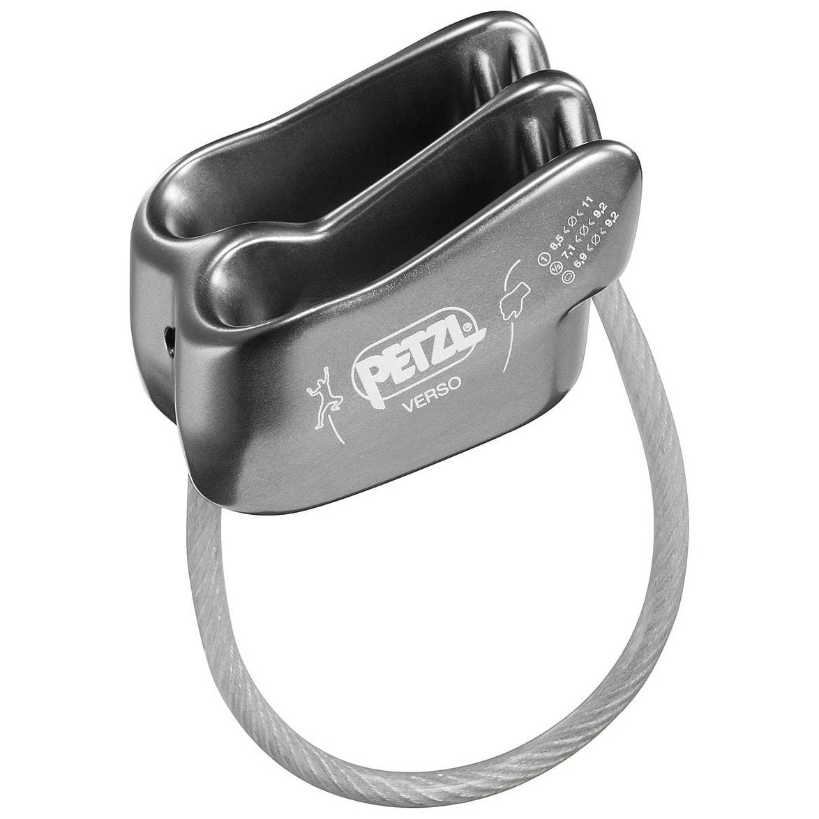 Petzl Verso İniş Aleti D019AA Gri