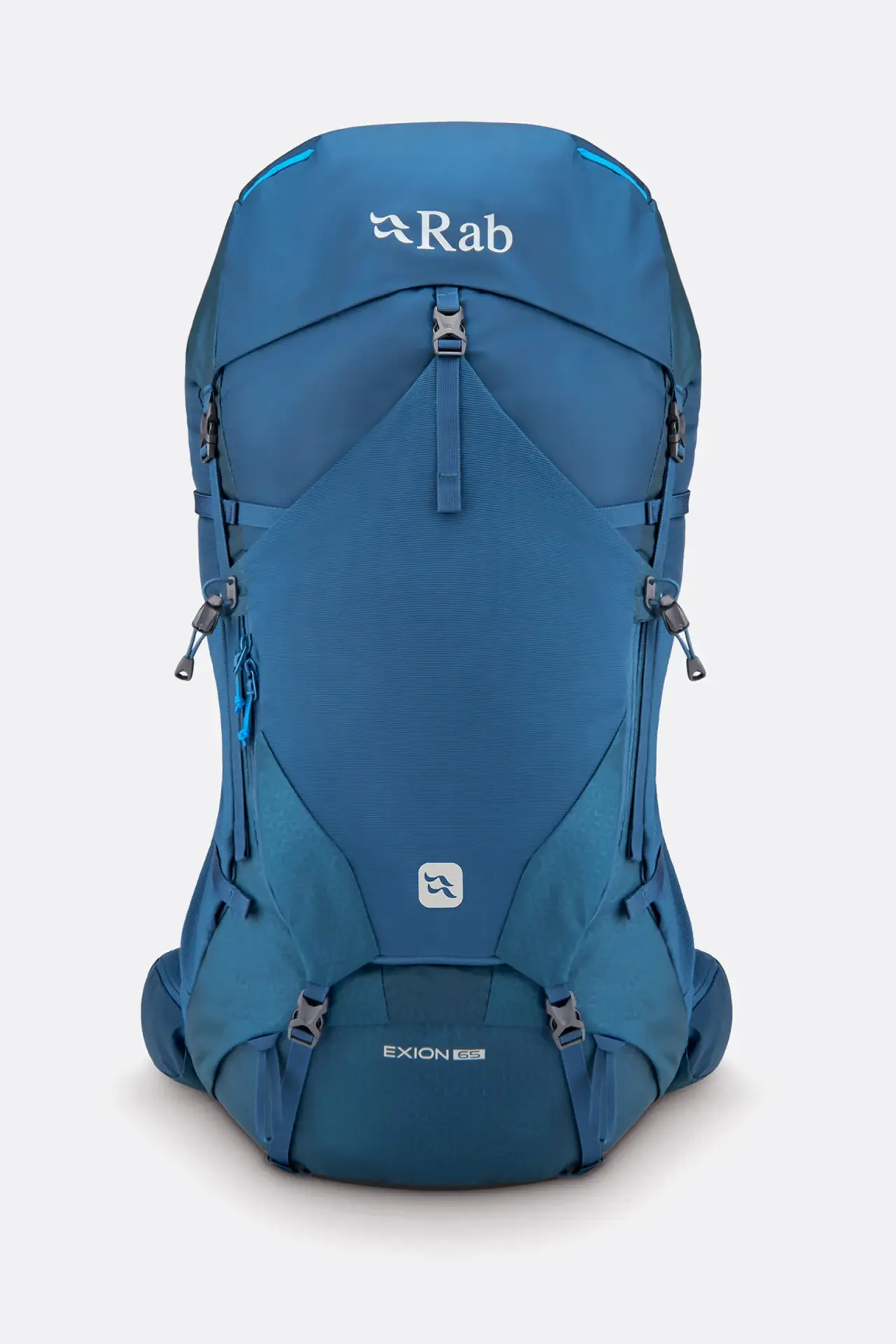 Rab Exion 65+10 Litre Dağcılık ve Kampçılık Çantası Fırtına mavisi