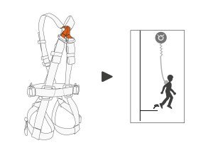 PETZL Swan Freefall Emniyet Kemeri - Paslanmaz Çelik - C062DA00