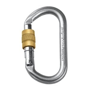 OVAL Çelik Kilitli Karabina Zinc-Plated