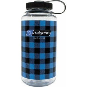 Nalgene 32OZ Wide Mouth Blue Plaid