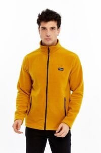 Champp Horiazon Tam Fermuarlı Erkek Polar - Hardal