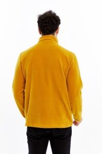 Champp Horiazon Tam Fermuarlı Erkek Polar - Hardal