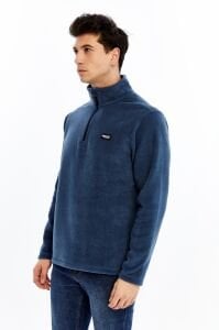 Champp Summit Yarım Fermuarlı Erkek Polar - İndigo