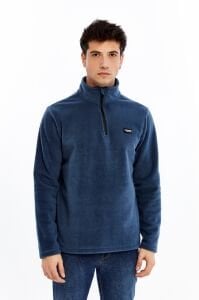 Champp Summit Yarım Fermuarlı Erkek Polar - İndigo