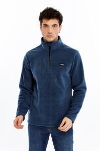 Champp Summit Yarım Fermuarlı Erkek Polar - İndigo