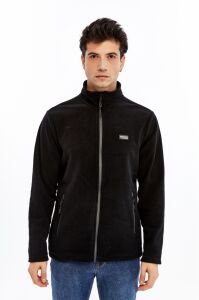 Champp Horiazon Tam Fermuarlı Erkek Polar - Siyah