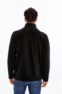 Champp Horiazon Tam Fermuarlı Erkek Polar - Siyah