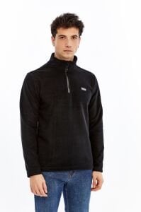 Champp Summit Yarım Fermuarlı Erkek Polar - Siyah