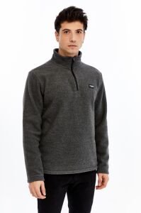 Champp Summit Yarım Fermuarlı Erkek Polar - Antrasit