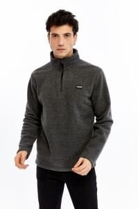 Champp Summit Yarım Fermuarlı Erkek Polar - Antrasit
