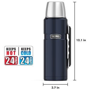 Thermos 1,2 Litre King Large Çelik Termos - Midnight Blue