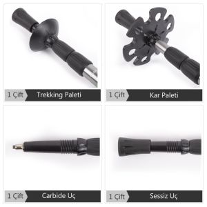 Evolite Ultralite Titanium Antishock Trekking Batonu