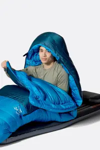 Rab Ascent Kuş Tüyü Uyku Tulumu (-49°C) Tempest Blue