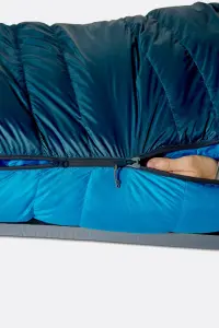 Rab Ascent Kuş Tüyü Uyku Tulumu (-49°C) Tempest Blue