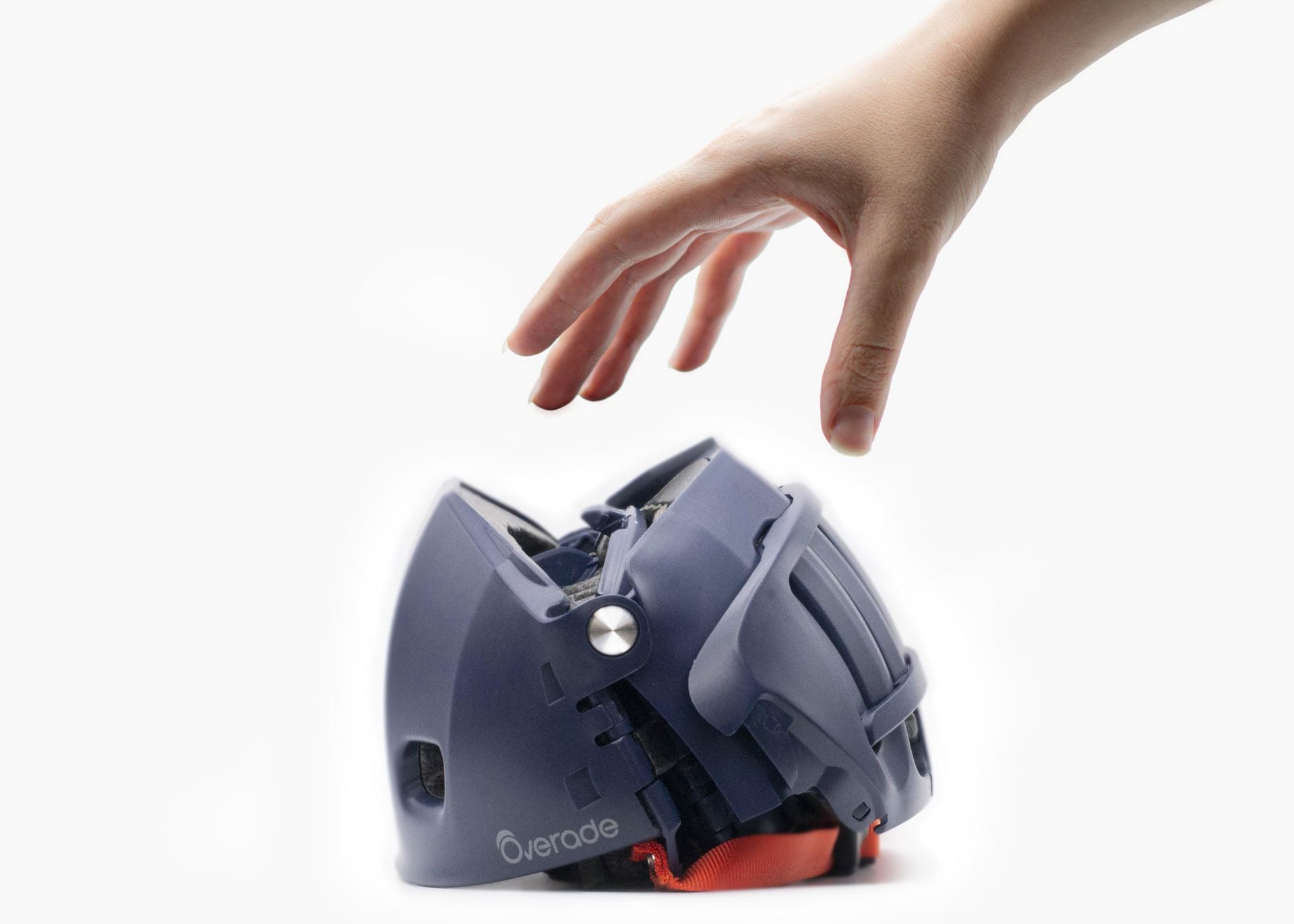 Overade Plixi Fit Katlanabilir Bisiklet/Scooter/Kaykay kaskı Mavi - S-M