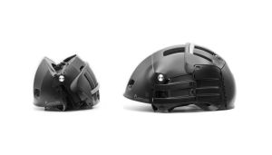 Overade Plixi Fit Katlanabilir Bisiklet/Scooter/Kaykay kaskı Siyah - L-XL