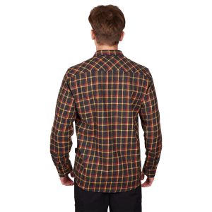 Alpinist Felder Erkek Ekose Outdoor Gömlek Sarı-Kırmızı
