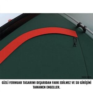 HUSKY Flame Tek Kişilik Çadır (Kırmızı)