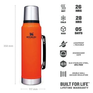 Stanley Klasik Vakumlu Paslanmaz Çelik Termos 1 LT