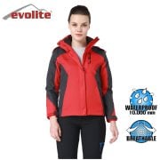 Evolite Diva Bayan 3in1 Gri/Kırmızı Mont