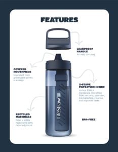 LifeStraw® Go Series Karbon Filtreli Matara (2.Jenerasyon)