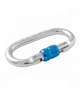 Fixe SYMMETRIC ST Screw Gate Kilitli Karabina Silver-Blue