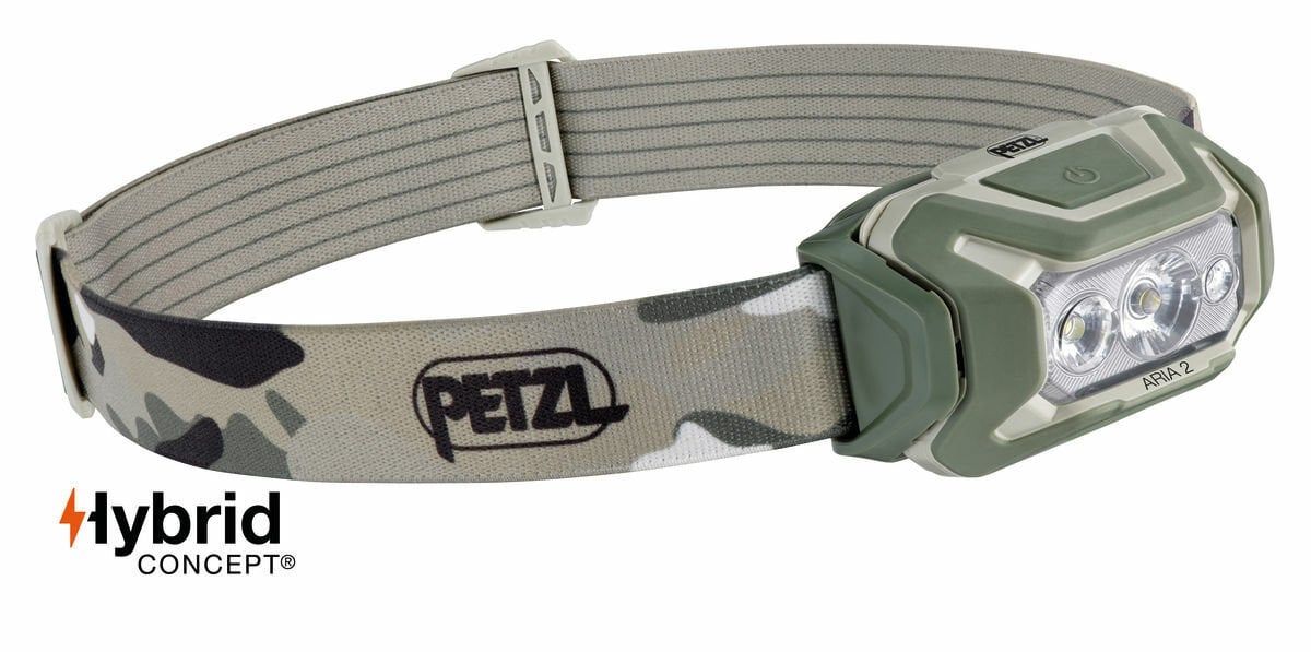 Petzl Aria 2 RGB Kafa Feneri E070BA (450 Lümen) Kamuflaj