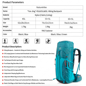 NatureHike 65 Sırt Çantası