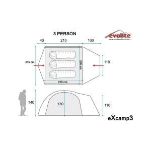Evolite Excamp 3 Pro Çadır