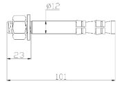 CLIMBING TECHNOLOGY  BOLT VIDASI 12MM