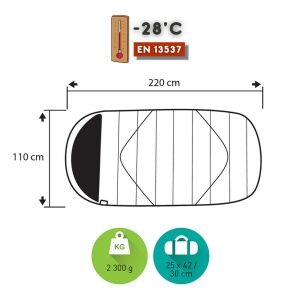 Divan XL Sentetik Uyku Tulumu -28 C Mavi