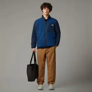 TNF Erkek Yumiori Tam Boy Fermuarlı Polar Mont Estate Blue/Summit Navy