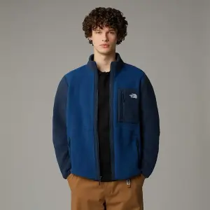 TNF Erkek Yumiori Tam Boy Fermuarlı Polar Mont Estate Blue/Summit Navy