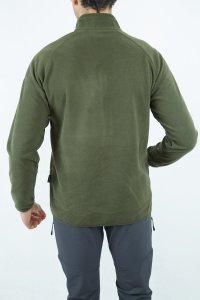 Alpinist Motus Tam Fermuarlı Polar Haki