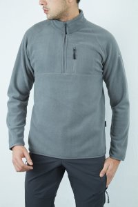 Alpinist Gamma Yarım Fermuarlı Erkek Polar Gri