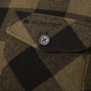 Alpinist Vejan Erkek Ekose Outdoor Gömlek Haki